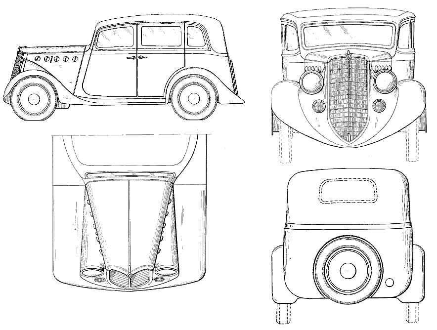 자동차 Willys-Overland Sedan 1935