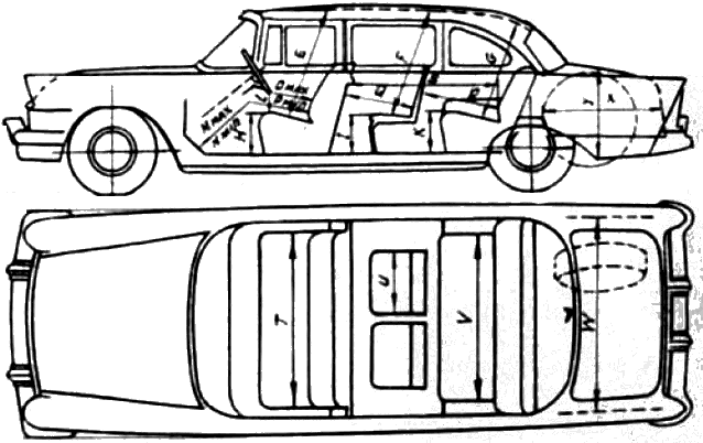 Automobilis ZIL-111 1960