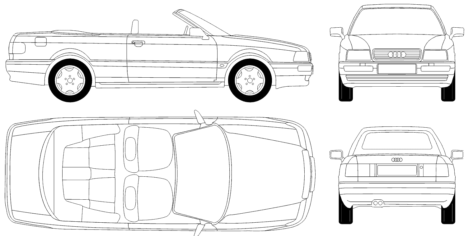 Cotxe Audi Cabriolet 1995