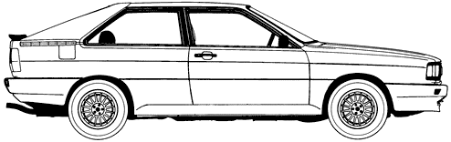 Mašīna Audi Quattro 1984