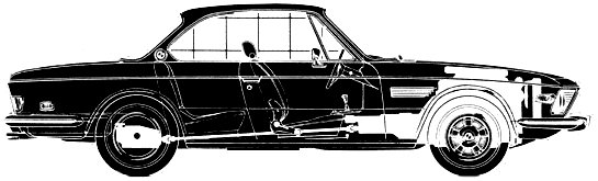 Car BMW 2800CS 1970 