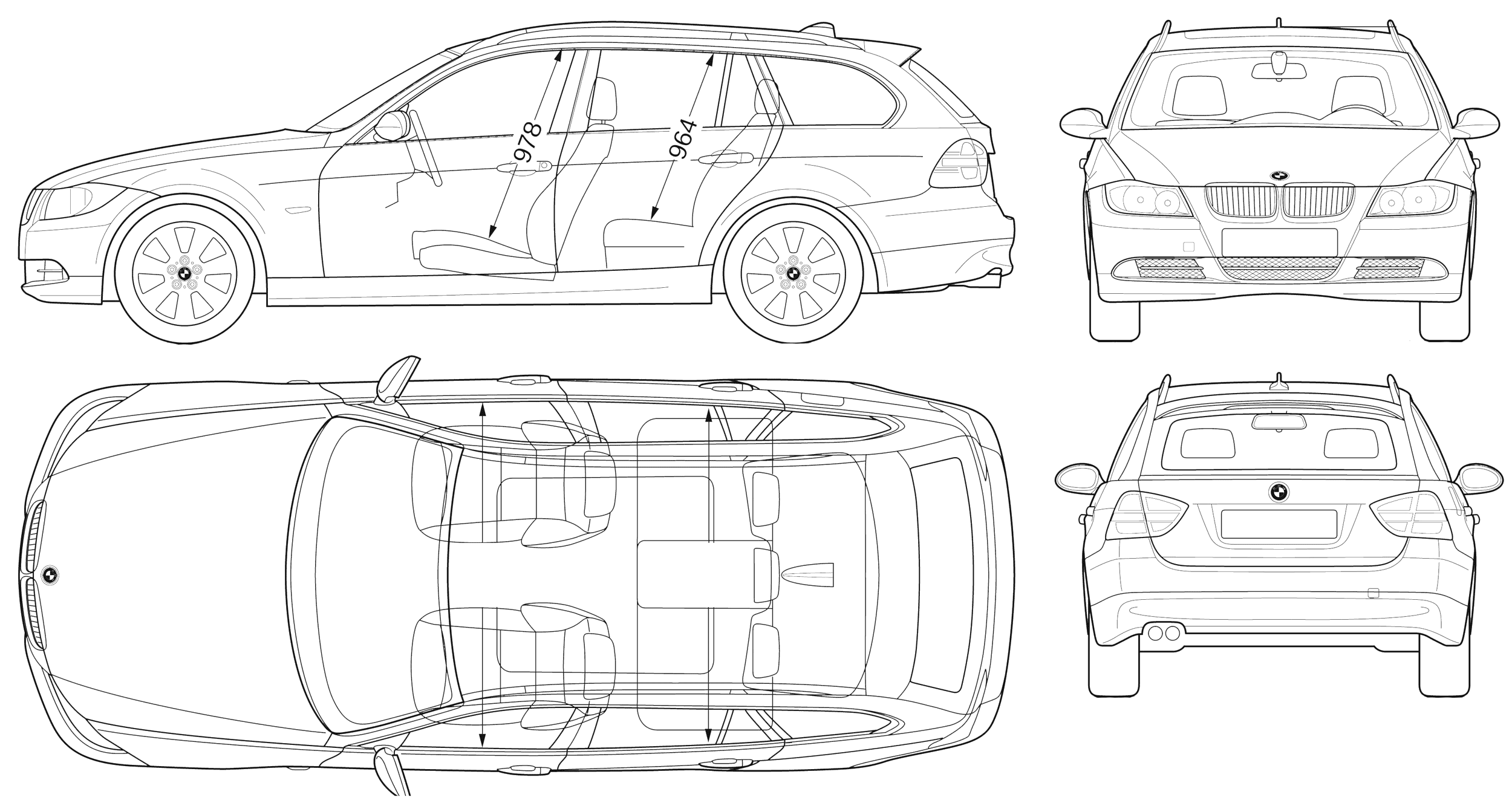 Car BMW 3 Touring (E90) 