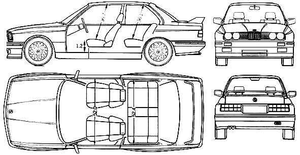 Car BMW M3 1991 (E30) 