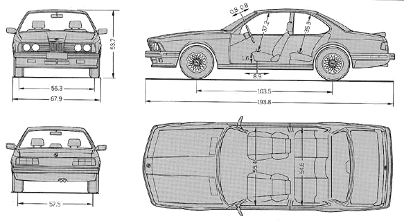 Car BMW M6 (E24) 