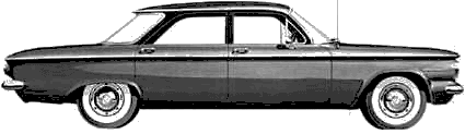Car Chevrolet Corvair Sedan 1960 
