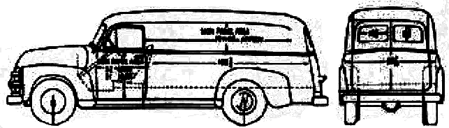 자동차 Chevrolet Panel Delivery 3805 1954 