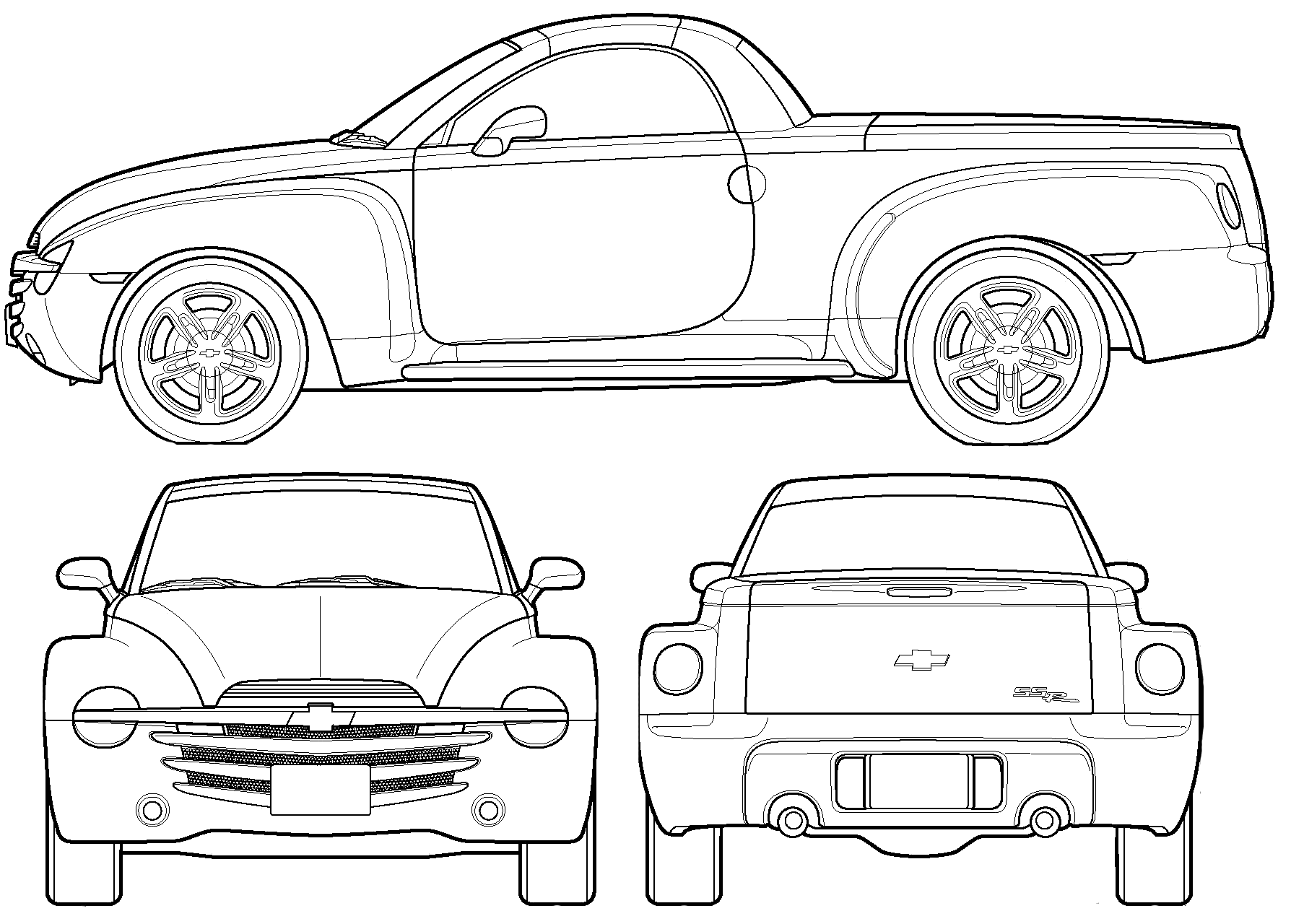 Cotxe Chevrolet SSR 2005 