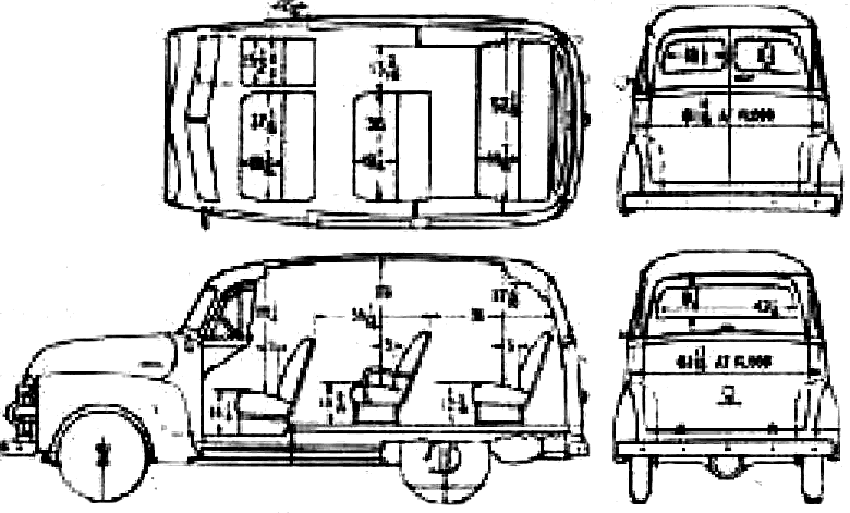 Karozza Chevrolet Suburban Carryall 3106 1954