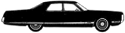 Car Chrysler New Yorker Brougham 4-Door Sedan 1972