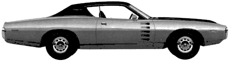 Mašīna Dodge Charger Rallye Coupe 1972