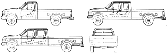 Auto Ford F-150 Pick-up 1995 