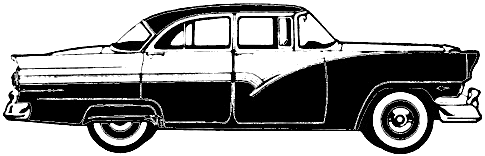 Automobilis Ford Fairlane Fordor Sedan 1956 