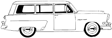Karozza Ford Mainline Ranch Wagon 1954