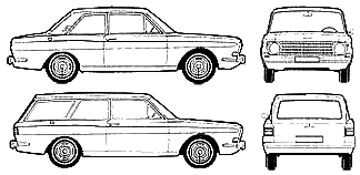 Automobilis Ford Taunus 12M P6