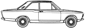 Car Ford Taunus 17M P7 2-Door 1967