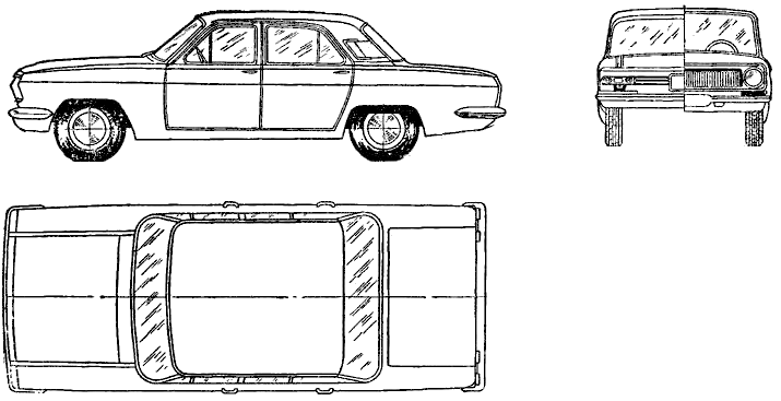 Automobilis GAZ-24 Volga 1970