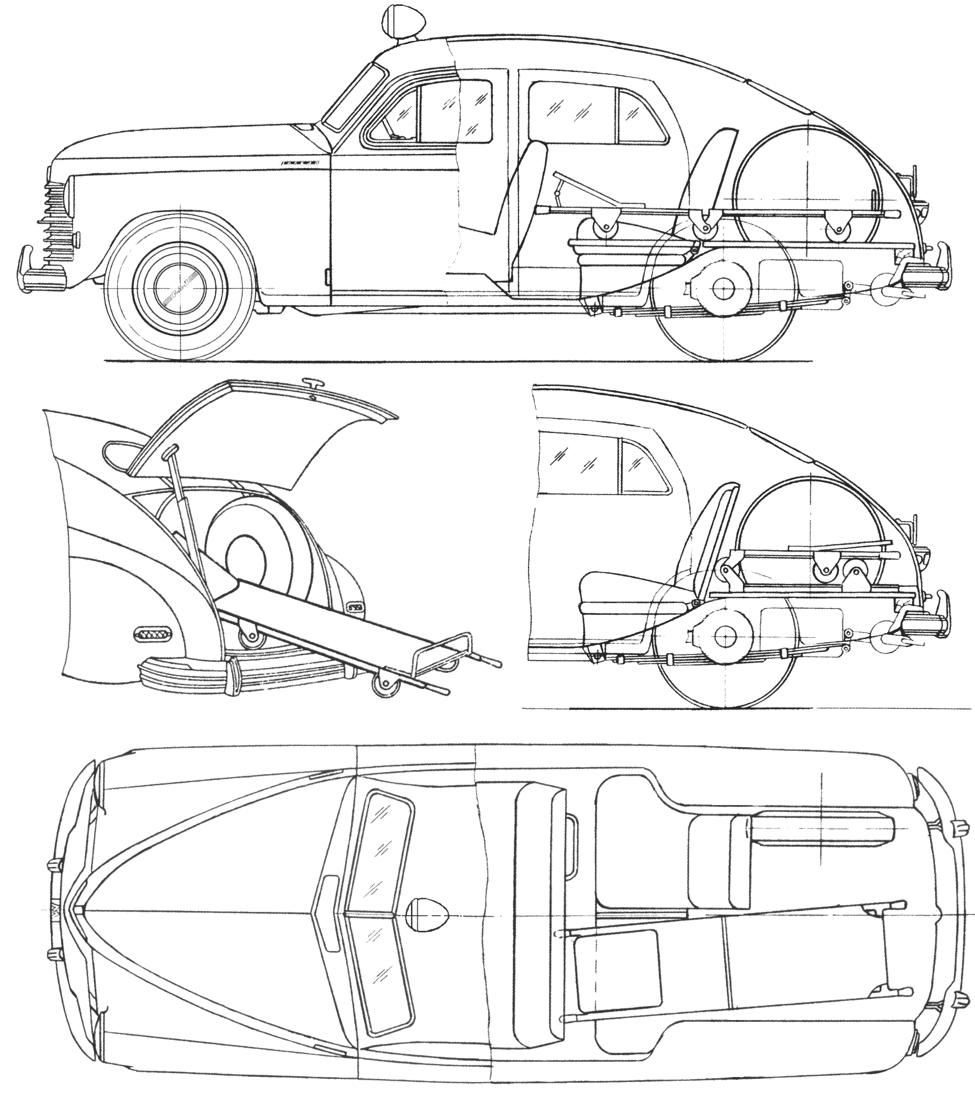 Automobilis GAZ M20 Ambulamce