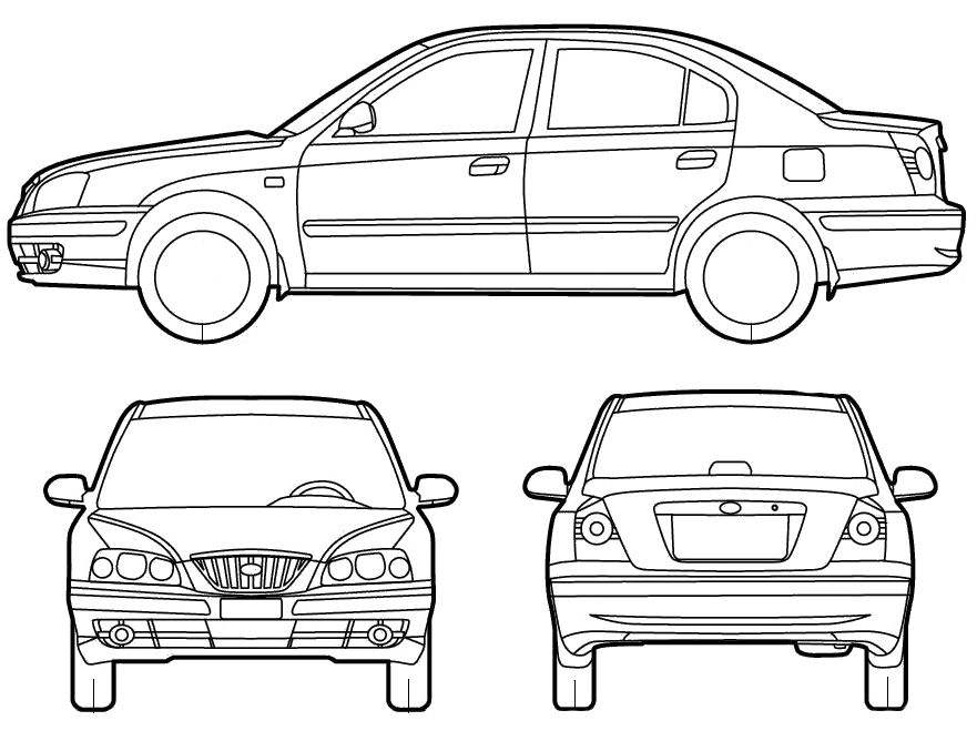 Karozza Hyundai Elantra Sedan 2005