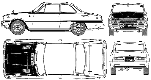 Auto Isuzu Bellett 1600GTR 1969