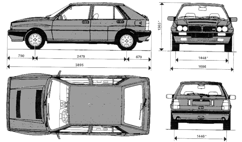 小汽车 Lancia Delta Integrale 16V