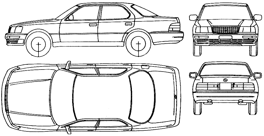 자동차 Lexus LS400 1993