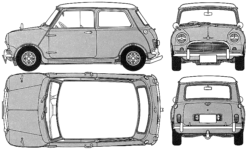 Auto Morris Mini Cooper S 1275 1964