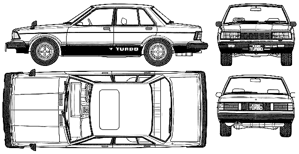 Karozza Nissan Bluebird 180B SSS-S Turbo 1981