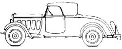 Karozza Peugeot 301C Roadster TR3 1933