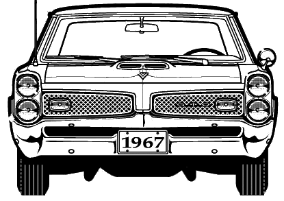 Karozza Pontiac GTO 1967