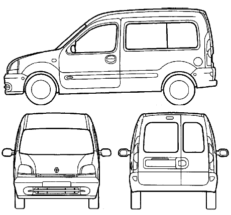 Mašīna Renault Kangoo 2000