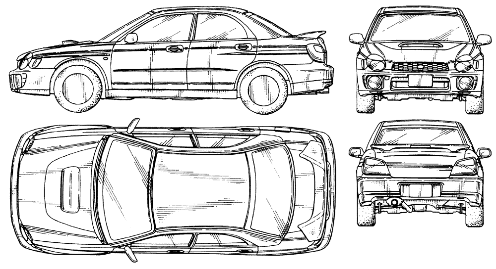 자동차 Subaru Impreza STi 2002