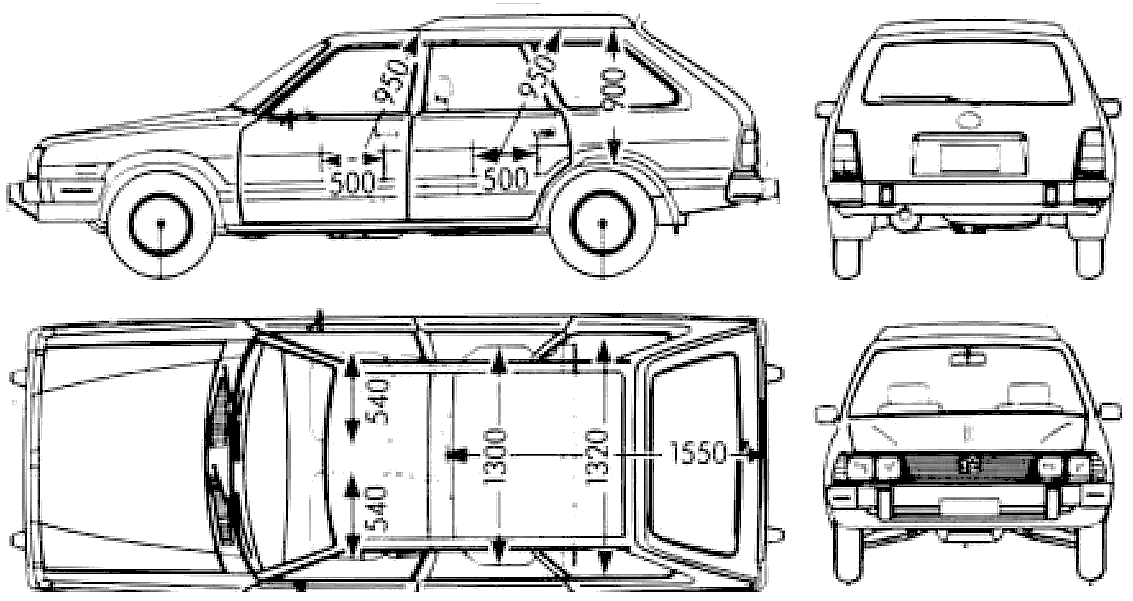 Automobilis Subaru Leone Wagon High Roof 1800 1983