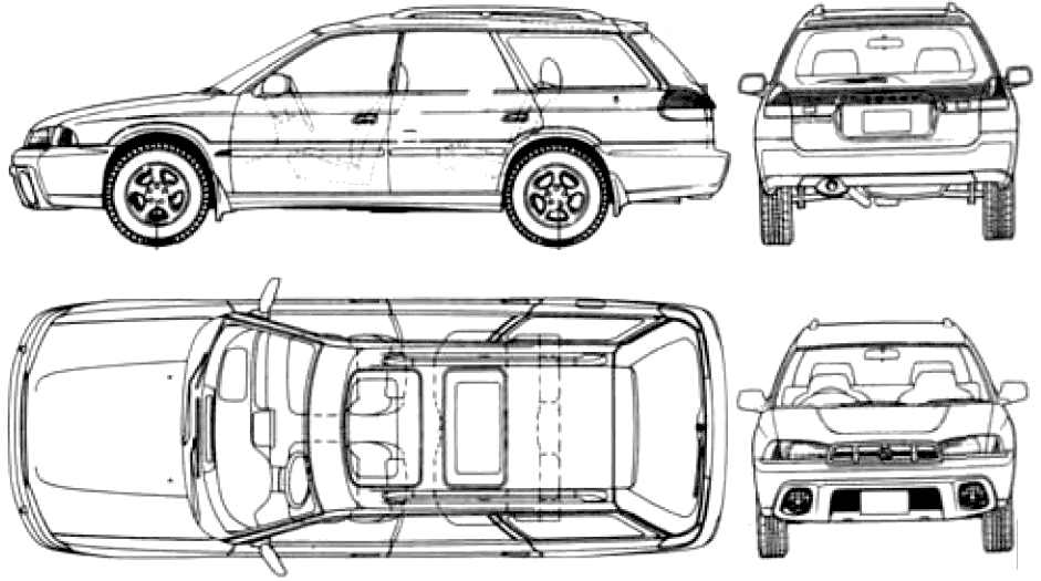 小汽車 Subaru Outback 1996