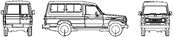 小汽車 Toyota Land Cruiser 70 Station Wagon 1986