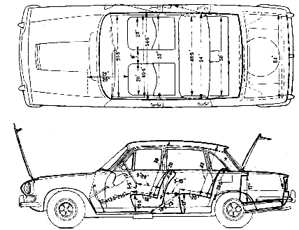 Karozza Triumph 2.5 PI 1969a