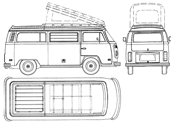 Car Volkswagen Westfalia 1973